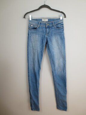 Vintage Y2K Abercrombie Light Wash Ankle Zip Skinny Jeans